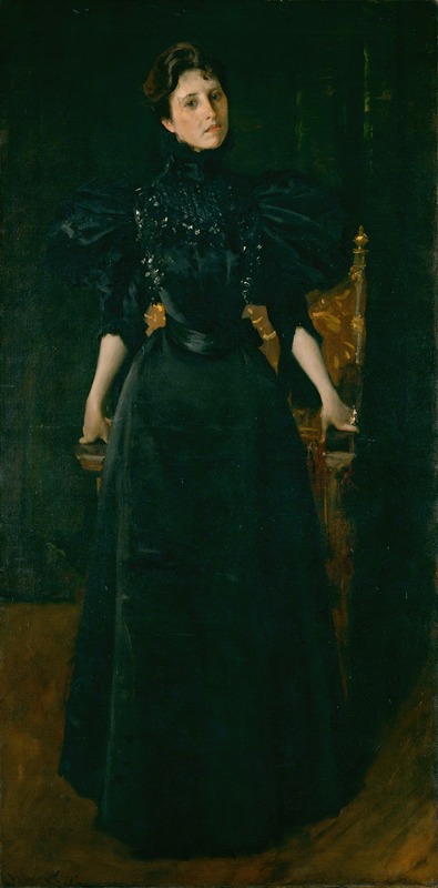 William Merritt Chase - Portrait of a Lady in Black