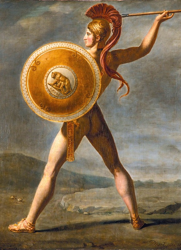 Circle Of Jacques-Louis David - Roman Warrior