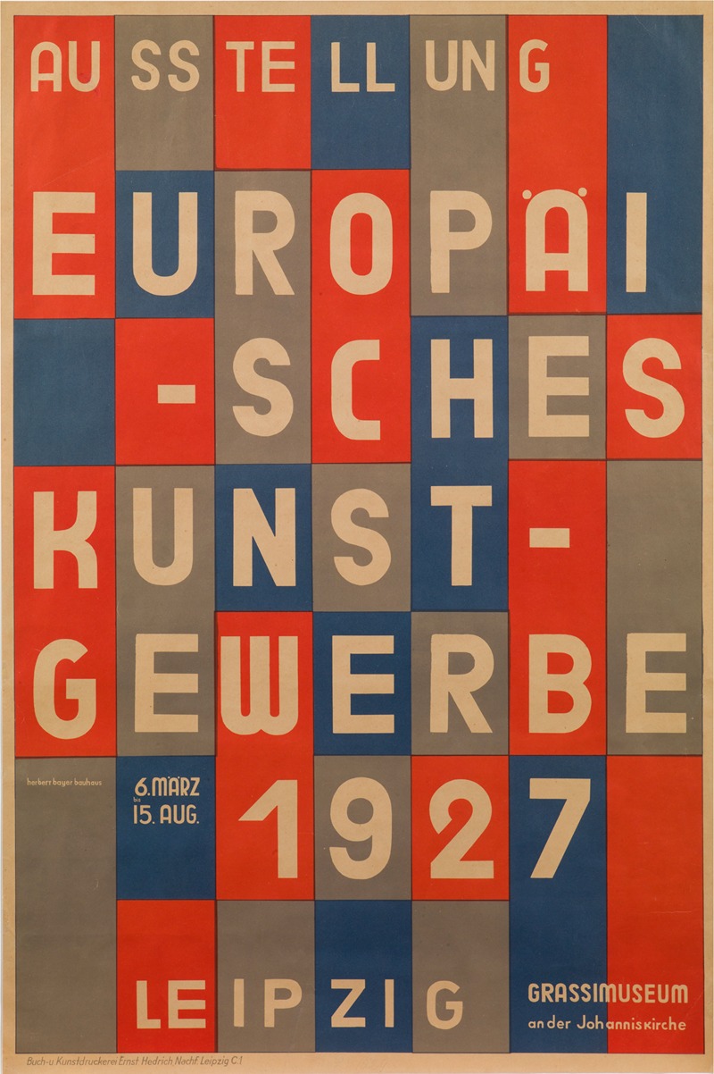 Herbert Bayer - European Arts and Crafts Exhibition