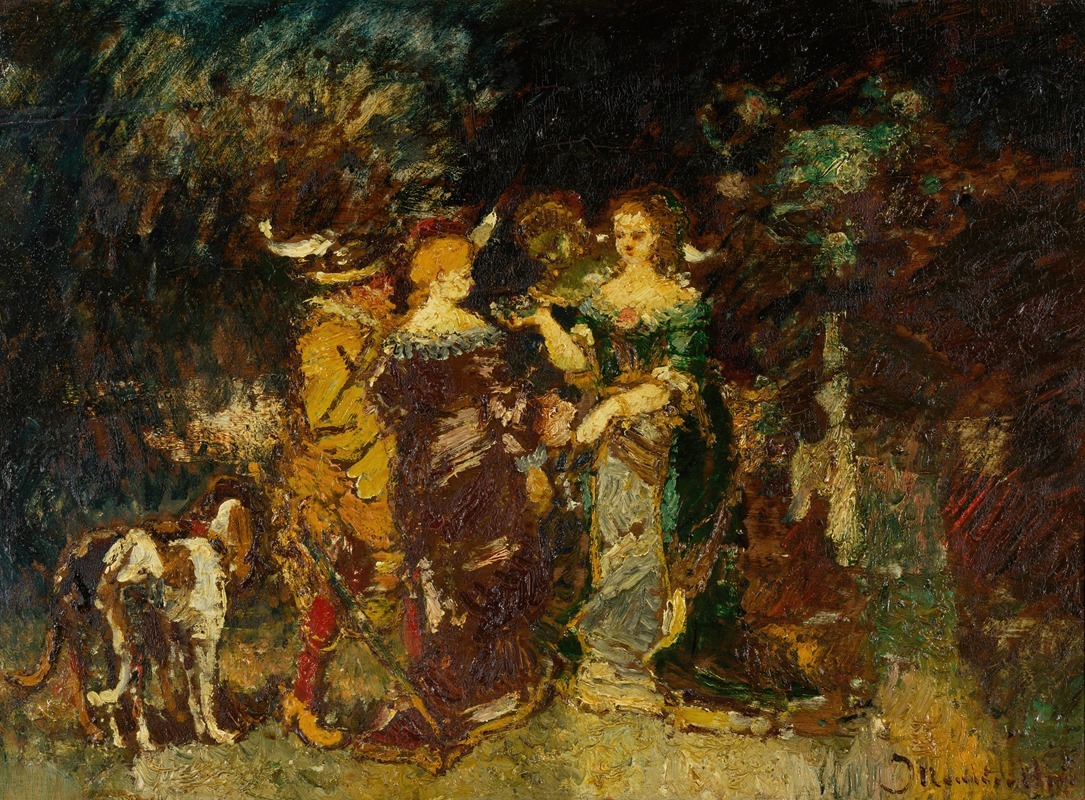 Adolphe Monticelli - In the Park
