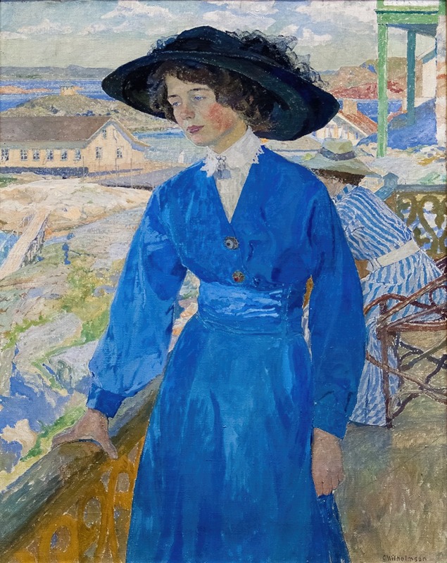 Carl Wilhelmson - Girl in Blue