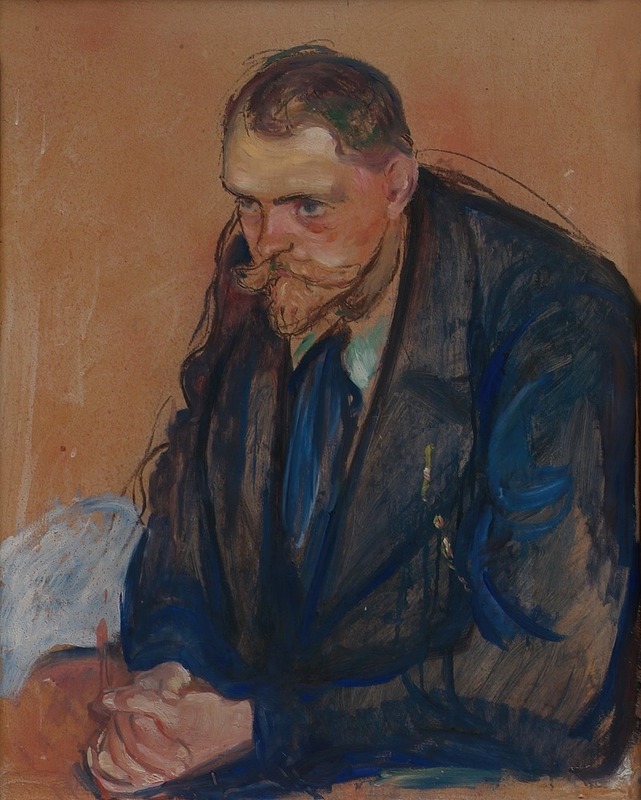 Edvard Munch - Portrait of Helge Bäckström