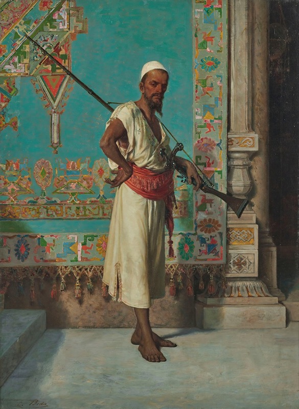 Francesco Beda - Portrait of an oriental with a gun
