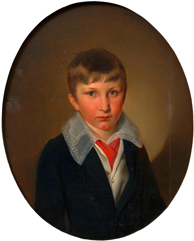 Franz Eybl - Knabenporträt (Josef Latour von Thurmburg 1820-1903)