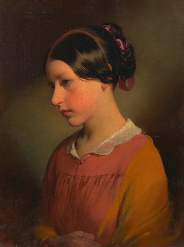 Friedrich von Amerling - Ludmilla Amerling (Tochter des Künstlers) als Kind
