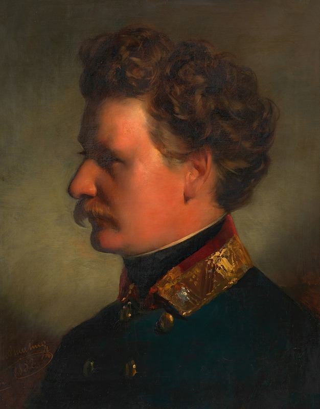 Friedrich von Amerling - Joseph Georg Amerling als Major (Bruder des Künstlers)