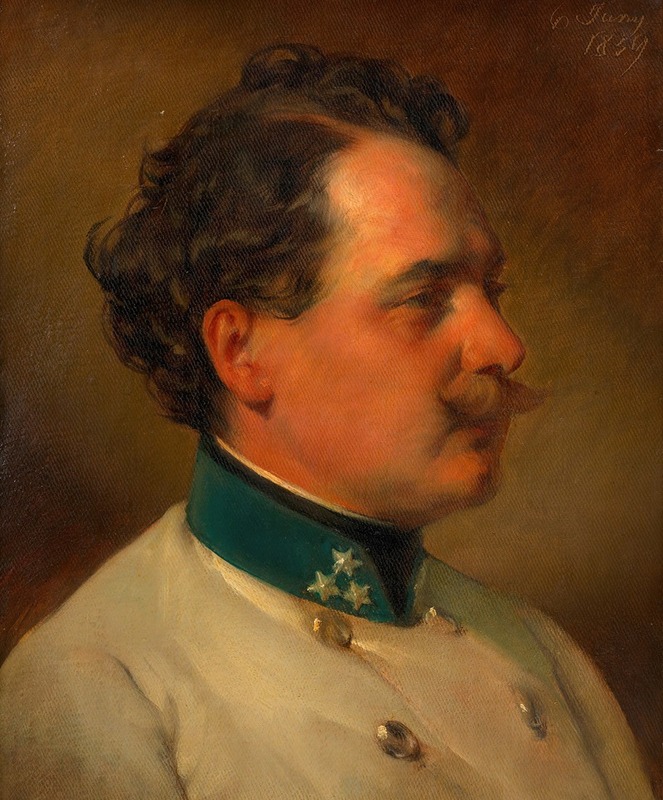 Friedrich von Amerling - Andreas Amerling als Hauptmann des Infanterie-Reg. Nr. 3 (Bruder des Künstlers)