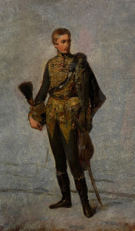 Friedrich von Amerling - Kaiser Franz Joseph I. als Jüngling in Husarenuniform
