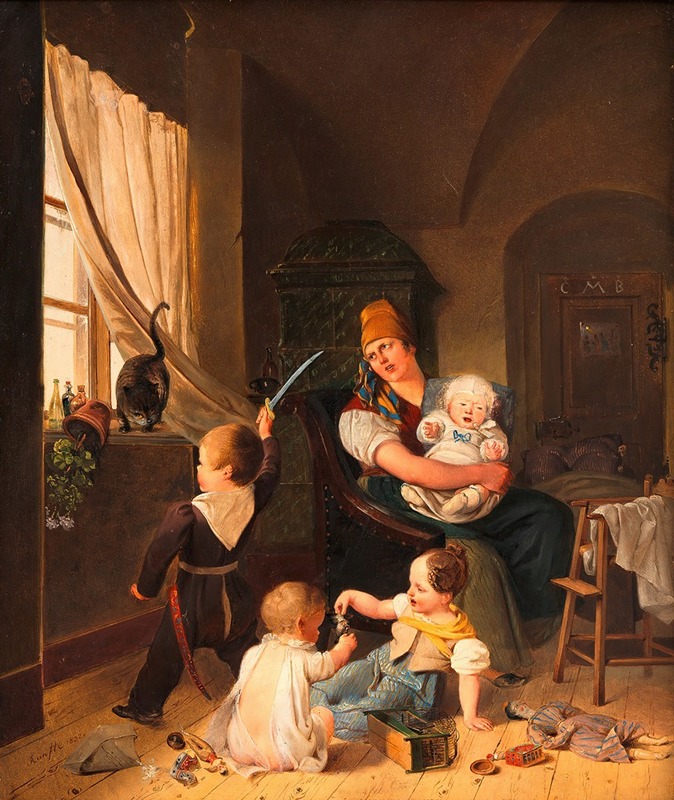 Johann Matthias Ranftl - In der Kinderstube