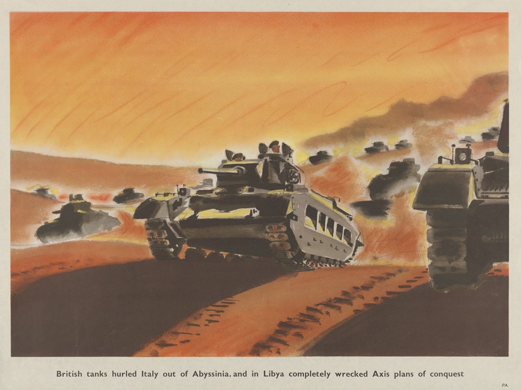 Roland Davies - British tanks hurled Italy out of Abyssinia, and in Libya completely wrecked Axis plans of conquest