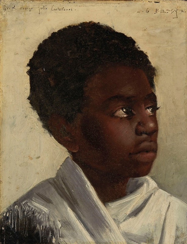 Marie-Gabriel Biessy - Portrait of a young African