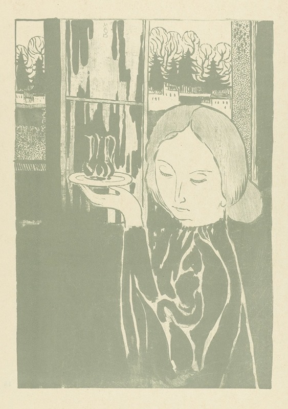 Maurice Denis - Vrouw met waterkan op dienblad