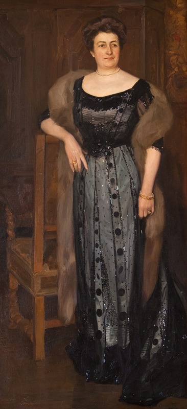Oscar Björck - Portrait of Mrs. Alice Thiel