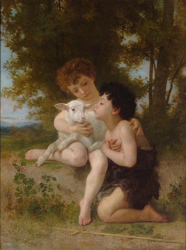 William Bouguereau - Les Enfants à L’Agneau