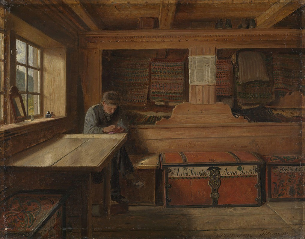 Adolph Tidemand - Old Storeroom in Vikøy