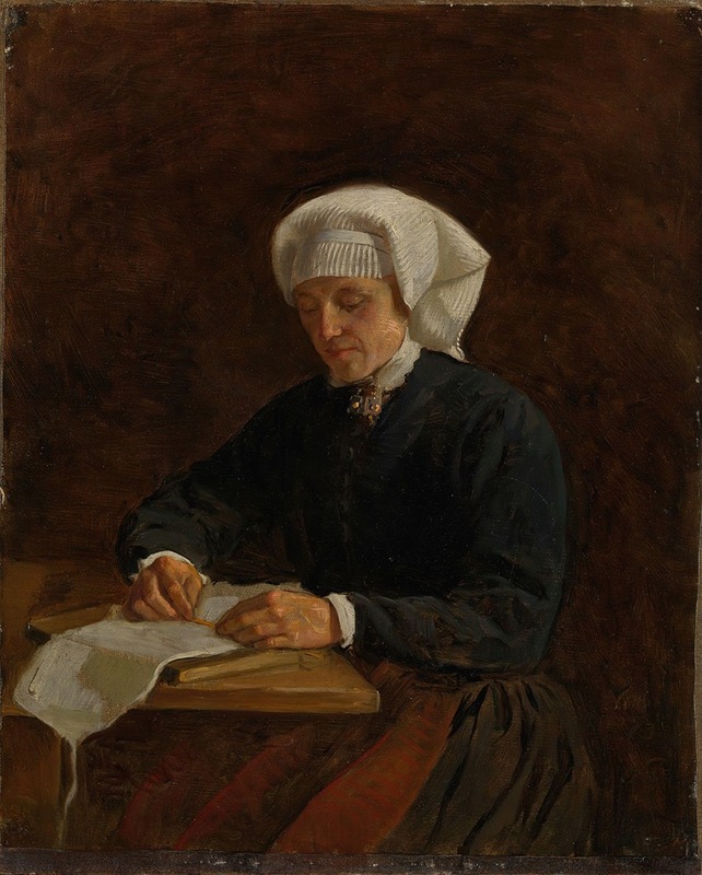 Adolph Tidemand - Peasant Woman from Vikøy
