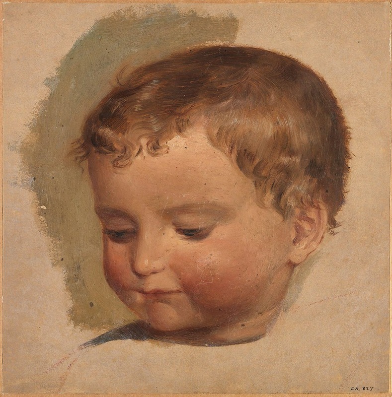 Adolph Tidemand - Portrait of a Child