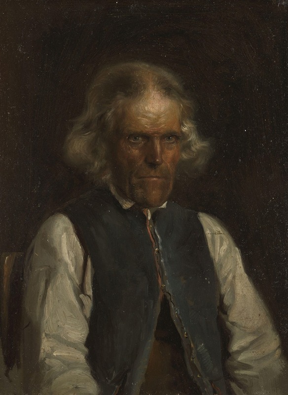 Adolph Tidemand - Portrait of a Farmer from Voss