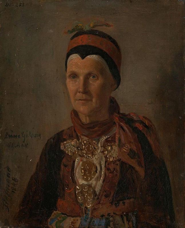 Adolph Tidemand - Portrait of Anna Gulsvig