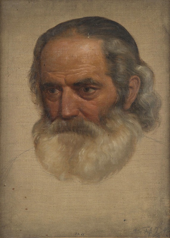 Adolph Tidemand - Portrait Study of an old Man