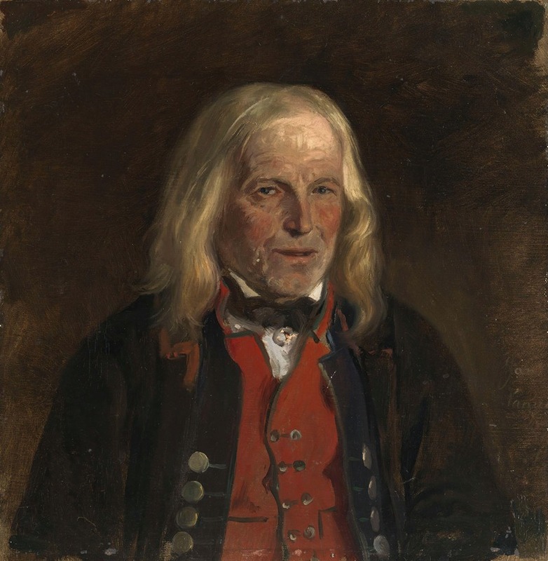 Adolph Tidemand - Portrait Study of the Farmer Jan Sandve