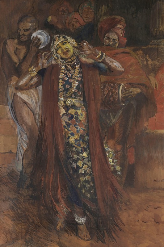 Albert Besnard - Danseur hindou ou Le Danseur au masque jaune