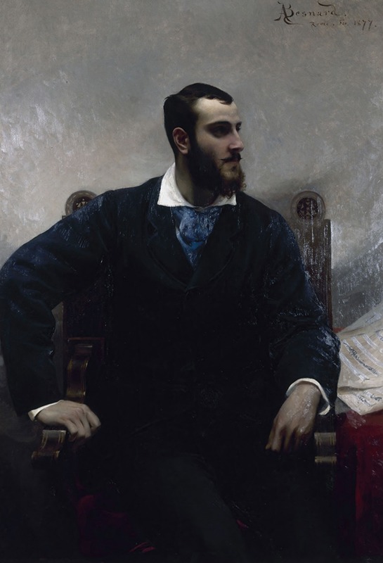 Albert Besnard - Portrait d’André Wormser (1851-1926), pianiste et compositeur