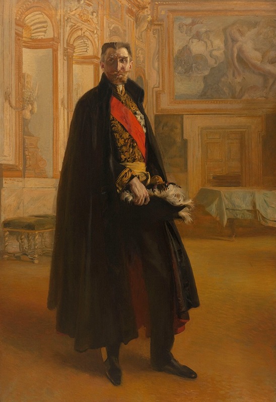 Albert Besnard - Portrait de Camille Barrère au palais Farnèse