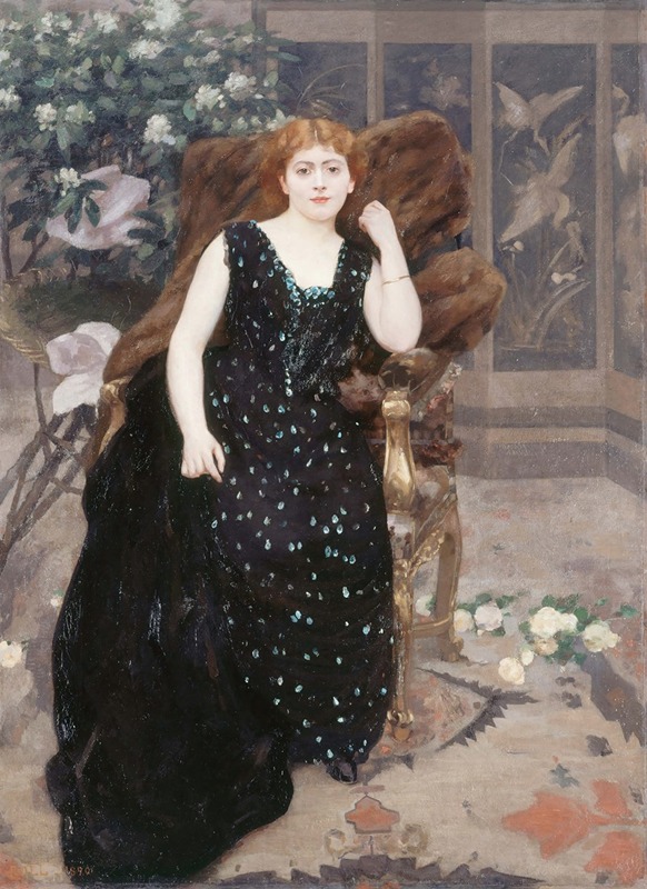 Alfred Philippe Roll - Portrait de Jane Hading