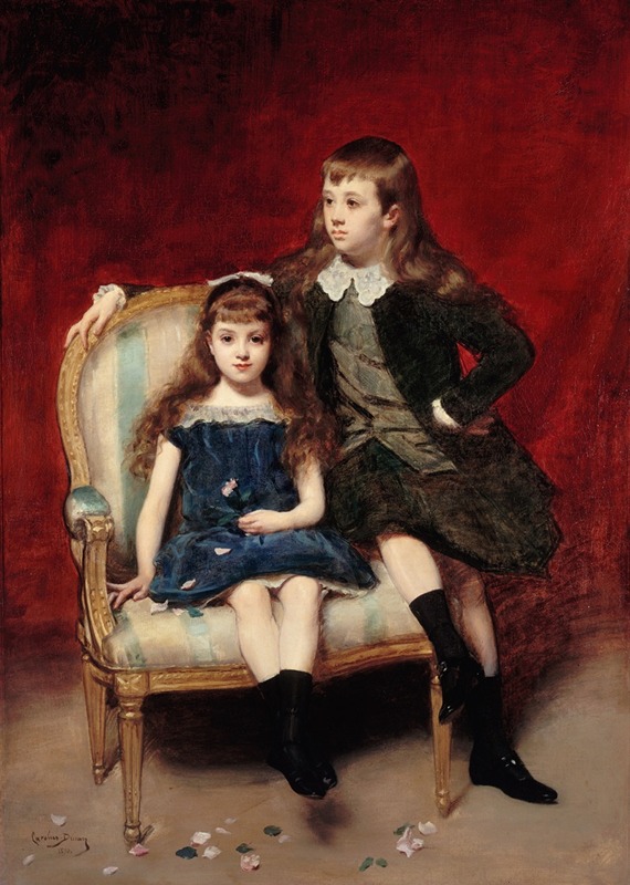 Carolus-Duran - Portrait de Marguerite (1883-1973) et Robert (1880-1956) de Broglie
