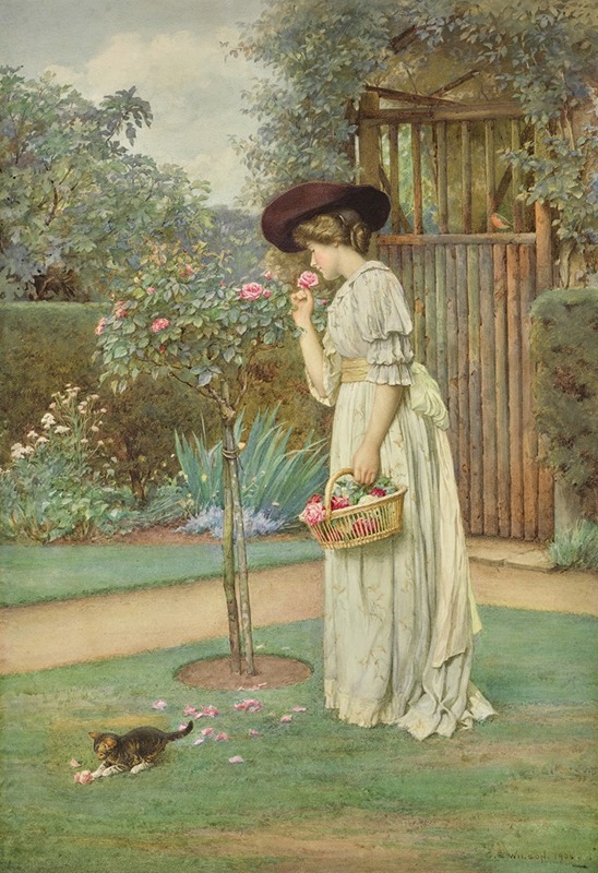 Charles Edward Wilson - Roses in Bloom