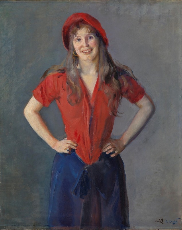 Christian Krohg - Portrait of the Painter Oda Krohg, b. Lasson