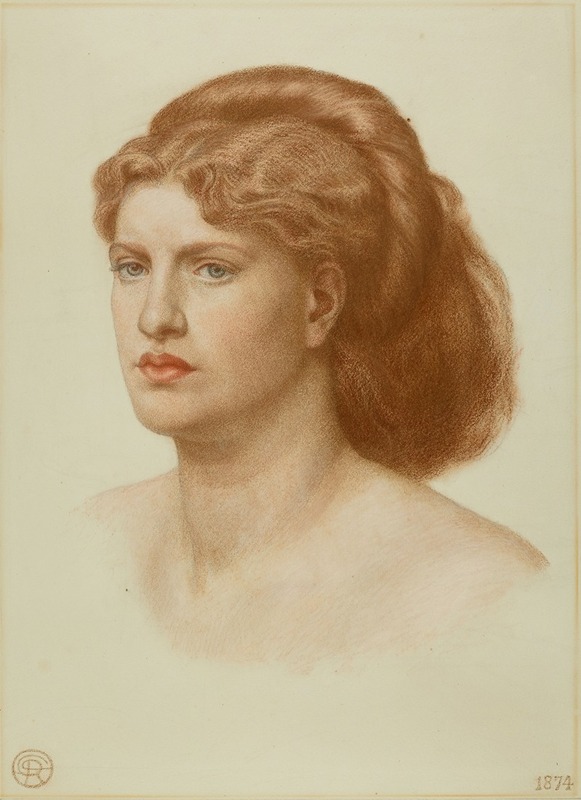 Dante Gabriel Rossetti - Portrait of fanny cornforth, head and shoulders