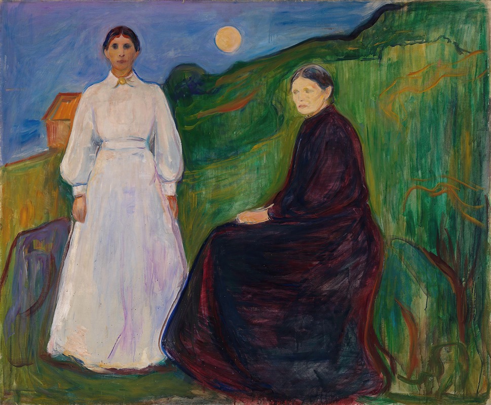 Edvard Munch - Mother and Daughter