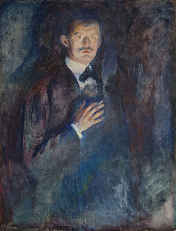 Edvard Munch - Self-Portrait with Cigarette