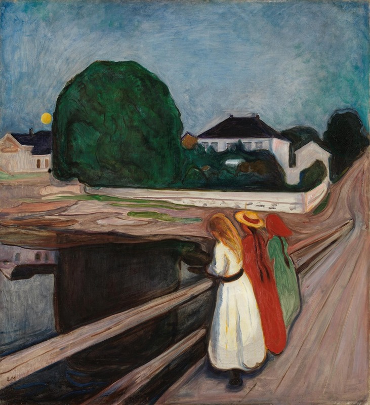 Edvard Munch - The Girls on the Bridge