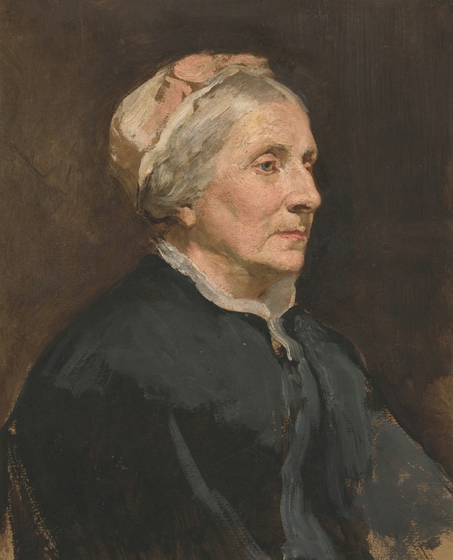 Edwin Austin Abbey - Portrait of an older woman