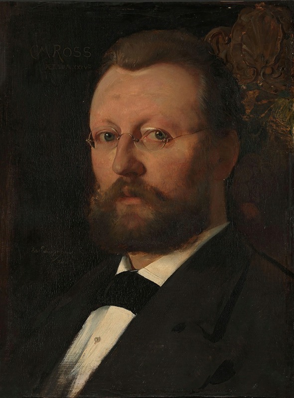 Eilif Peterssen - Portrait of the Painter Christian Meyer Ross