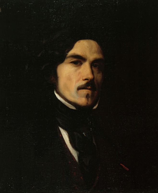Emile Champmartin - Portrait d’Eugène Delacroix (1798-1863), peintre