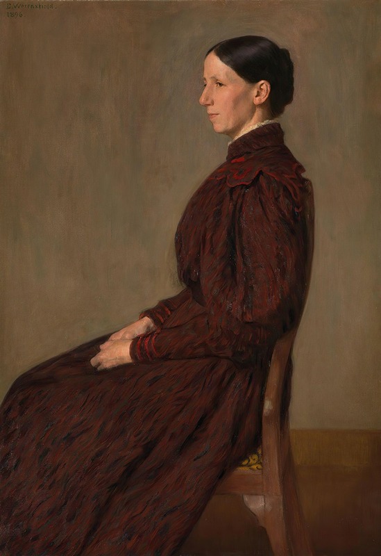 Erik Werenskiold - Portrait of Mrs. Anna Dick