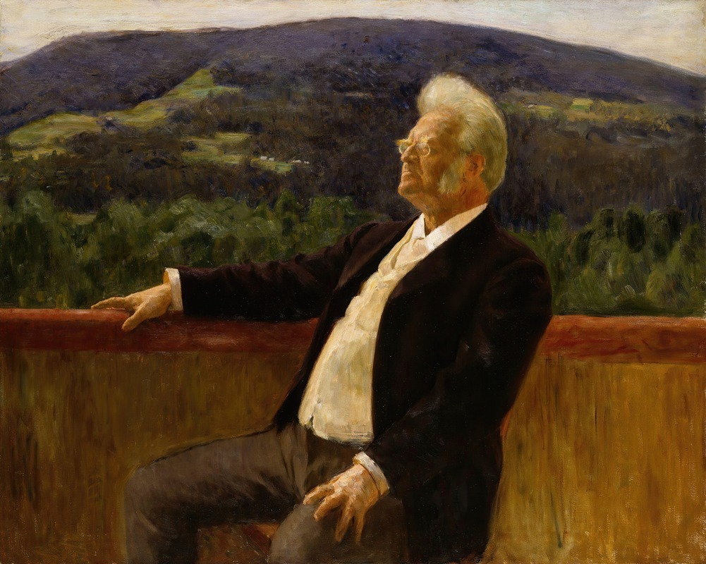 Erik Werenskiold - Portrait of the Poet Bjørnstjerne Bjørnson