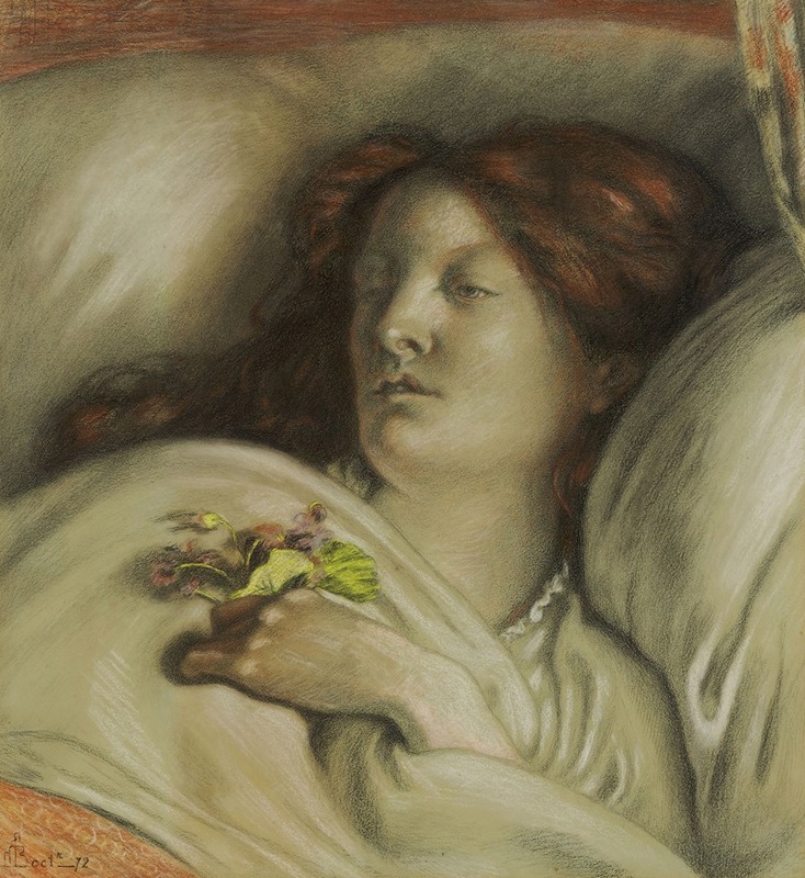 Ford Madox Brown - Convalescent – Portrait of Emma Madox Brown