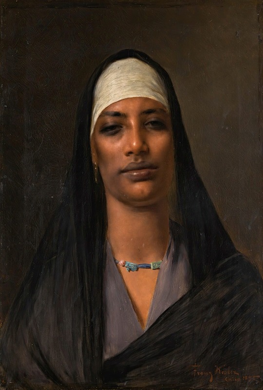 Franz Xaver Kosler - Egyptian woman with a lapis necklace