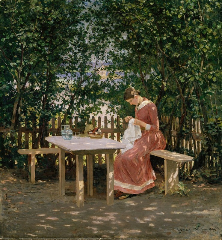 Gerhard Munthe - The Artist’s Wife in the Arbour other