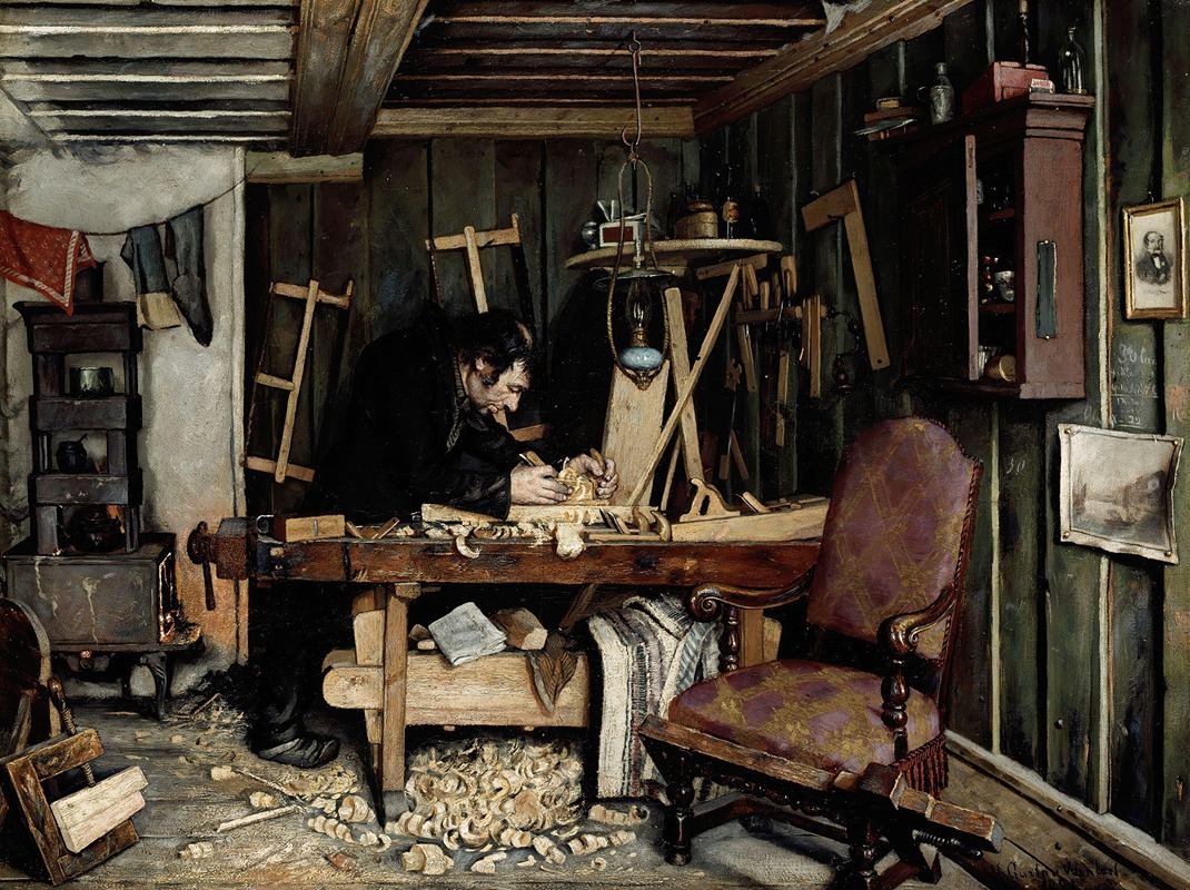 Gustav Wentzel - A Carpenter’s Workshop