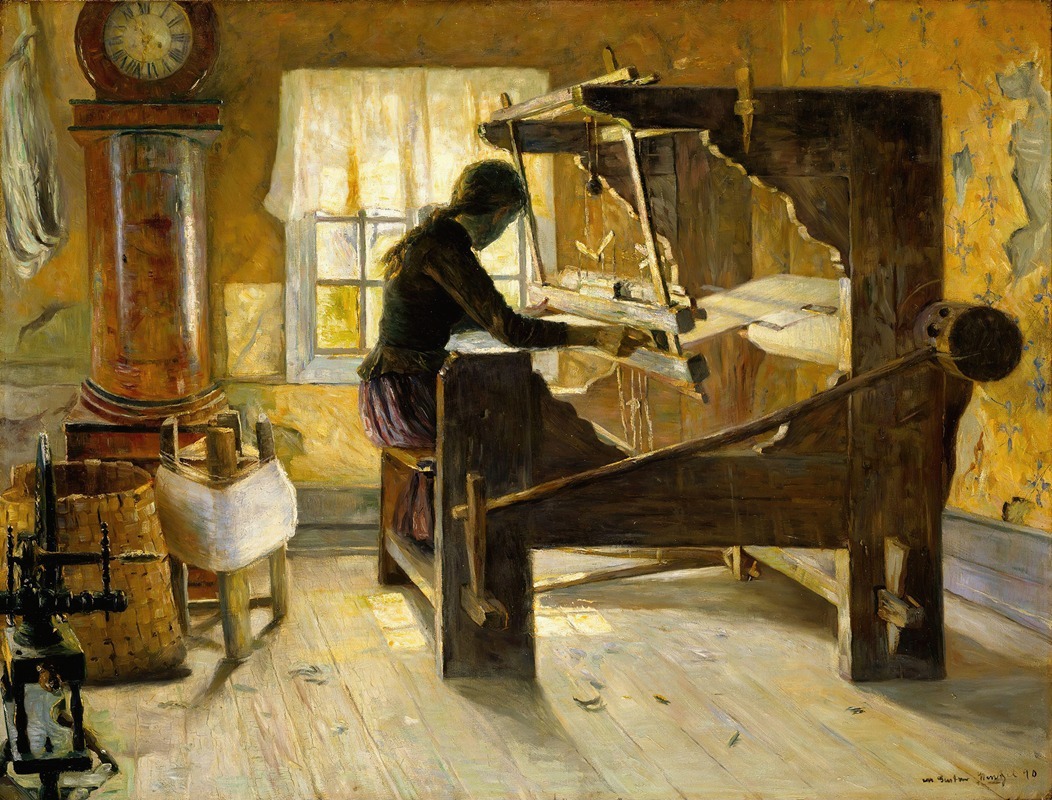 Gustav Wentzel - At the Loom