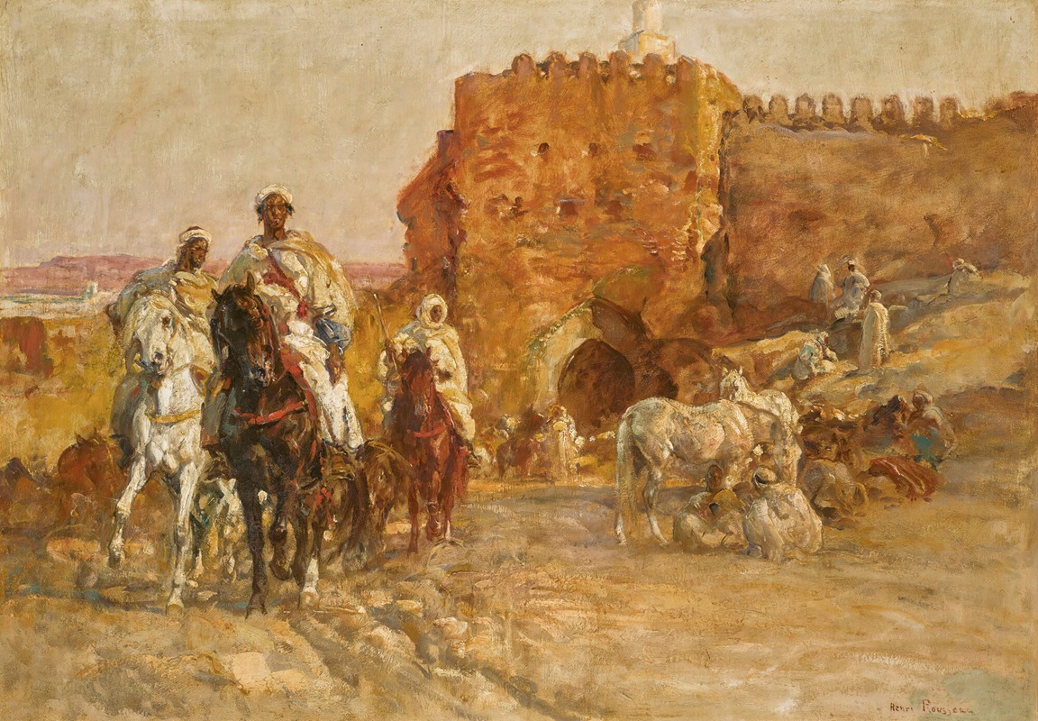 Henri Émilien Rousseau - The gate of Bab Guissa, fez