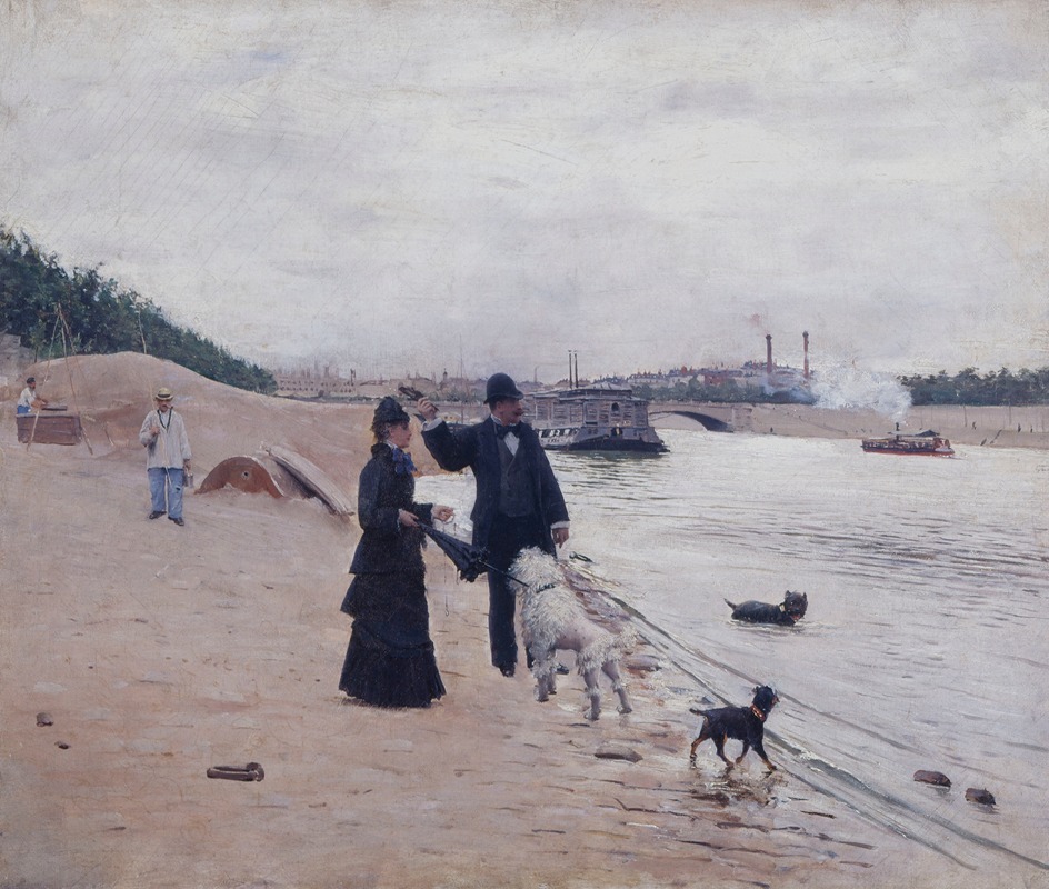 Jean Béraud - Les berges de la Seine