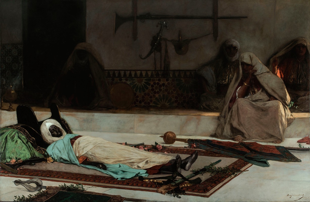 Jean-Joseph-Benjamin Constant - Le jour des funérailles – Scène du Maroc