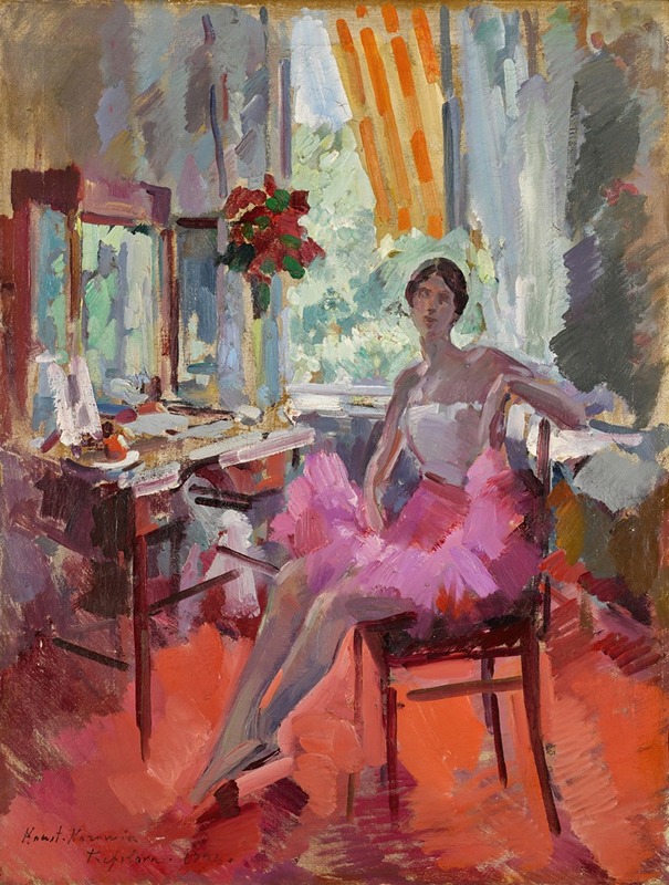Konstantin Alexeevich Korovin - Portrait of the Ballerina Vera Trefilova
